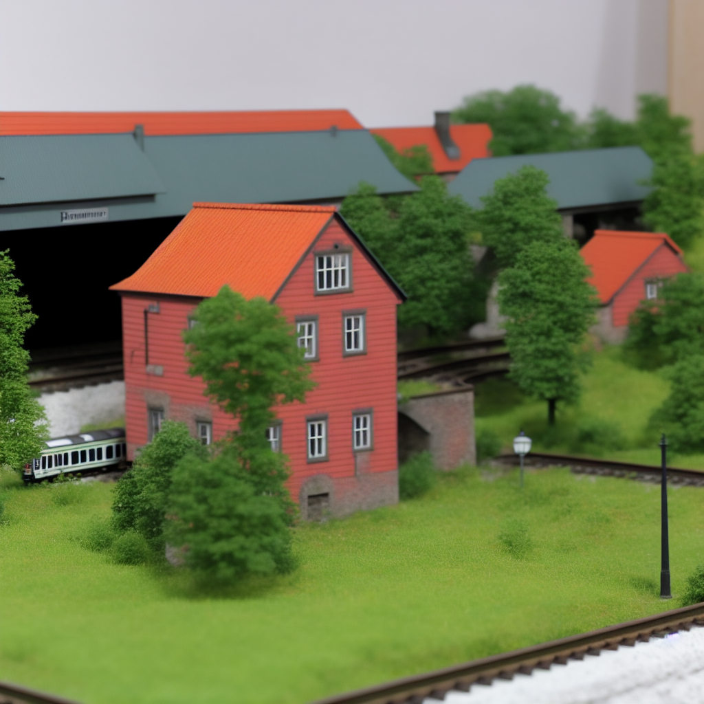 railroad station bergheim faller ho modelkit