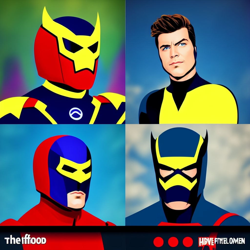 Social media Apps dressed as Superheroes, style of hollywood film from the 1990s, colour, highly detailed, comic art